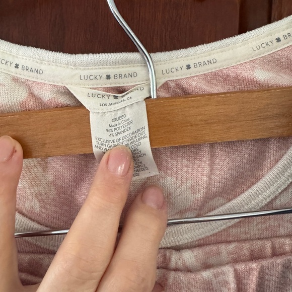 Lucky Brand Blue and pink Tie-Dye two sets pajamas - Picture 4 of 6